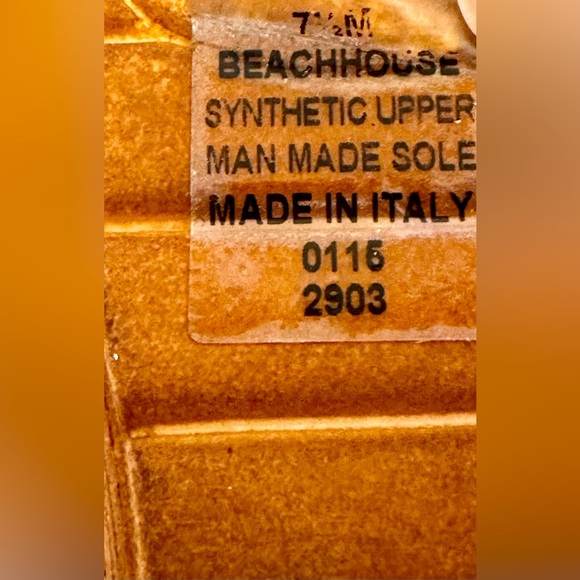 Nine West Sandals!/“Beach House”/Made in Italy! White/tan/size-7.5 - Picture 8 of 8